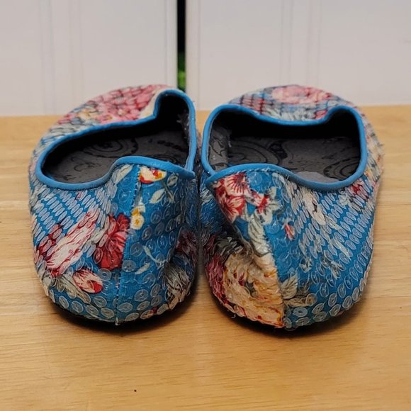 Dollhouse Floral Sequin Flats - Picture 5 of 8